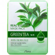 Тканевая маска с зеленым чаем, 25 мл, Real Essence Mask Pack - Green Tea / Juno