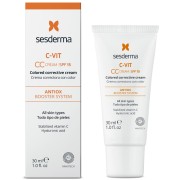 Крем корректирующий тон кожи 30 мл C-Vit CC Cream Sesderma / Сесдерма